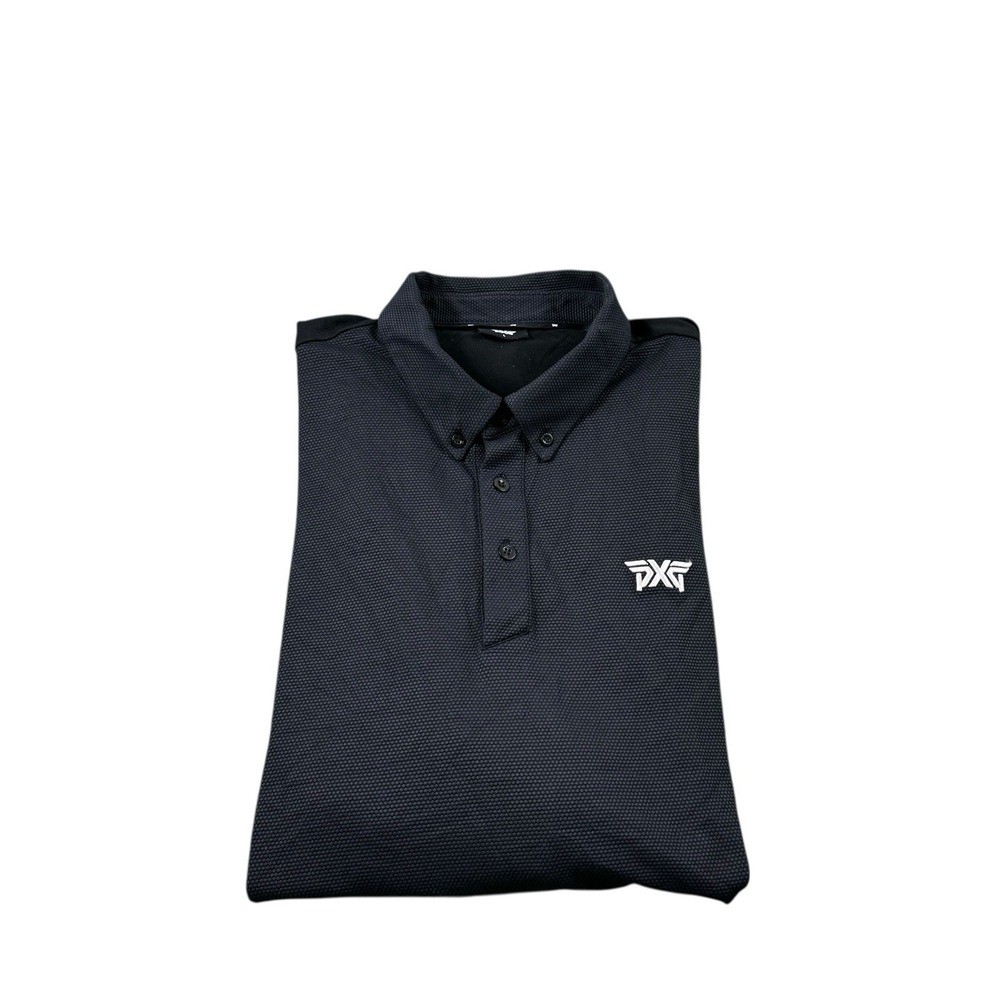 Parsons Extreme Golf Pxg Black Performance Men's Golf Polo Size Large